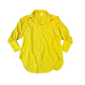 Vintage Pearl Snap Shirt Women’s 2X | WoWo Western Blouse Yellow